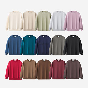 Logo personnalisé 350GSM sweats couleur unie vierge polaire coton polyester sweats surdimensionnés hommes sweats à capuche/sweats à capuche hommes - Product Image 2