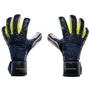 Gants de gardien de but de football en cuir haut de gamme personnalisés, avec sangle de poignet réglable, imperméables et antidérapants pour adultes - Product Image 1