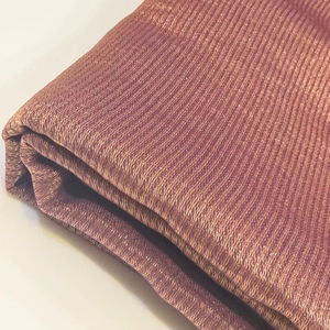 ผ้าซาตินเมทัลลิกผสมโพลีเอสเตอร์/ไนลอน ทอลายพัลส์ น้ำหนักปานกลาง เหมาะสำหรับชุดเดรส เสื้อผ้า ชุดแต่งงาน และชุดงานเลี้ยง ขนาด 44/45 - Product Image 1