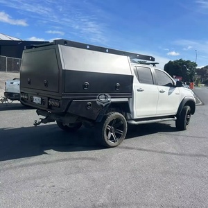Plateau de camionnette <span class=keywords><strong>double</strong></span> <span class=keywords><strong>cabine</strong></span> sur mesure et auvent en aluminium pour camionnette, boîte à outils pour camping-car pour <span class=keywords><strong>pick</strong></span>-<span class=keywords><strong>up</strong></span> 4x4 - Product Image 1