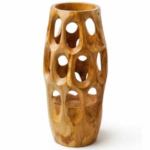 Jarrón de Madera Estilo Art Deco, Ecológico, Hecho a Mano, Decoración para Cumpleaños y Aniversarios, 4"-6" de Diámetro - Product Image 2