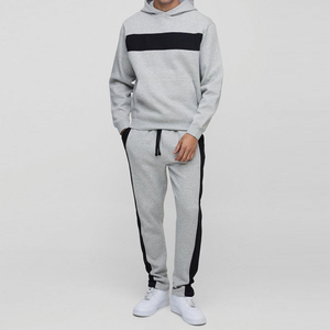 Men's Custom Embroidery Acid Wash Distressed <b>Tracksuit</b> Custom 100% Cotton Distressed Hooded Track Suit - Product Image 1