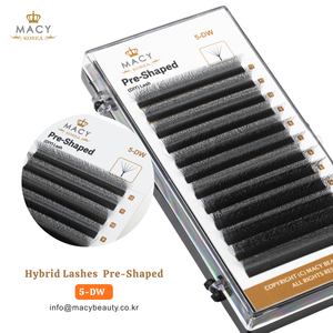 Cils hybrides préformés 5-DW DIY Lash MACY BEAUTY KOREA Extensions de cils de qualité supérieure Vente en gros de cils Étiquette privée personnalisée - Product Image 2