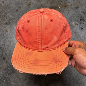 Gorra de Seis Paneles Estilo Dad, Lavada a Mano, con Borde Deshilachado, Correa Trasera Ajustable, para Marcas de Moda Vintage - Product Image 2