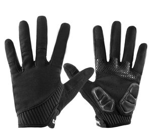 Winter Full-<b>Finger</b> Cycling Gloves Windproof Mountain <b>Bike</b> Anti-Slip Padded Palm Touchscreen Compatible Outdoor Gym Gloves Sale - Product Image 2