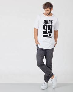 100% algodón de verano para hombre, camiseta de gran tamaño con hombros descubiertos, cuello simulado extendido, talla grande en blanco para hombre - Product Image 1