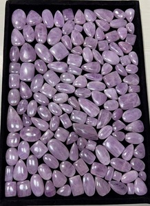 Lote de Cabujones de Cuarzo Kunzita Natural para Joyería, Precio al por Mayor, Tamaños Personalizables Disponibles, Gemas Trimurti con Juego de Colores - Product Image 4