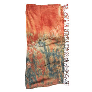 Bufanda de Viscosa con Estampado Tie Dye de Diseño, Hecha a Mano, de Lujo, para Mujer, Ligera, Elegante y Artística - Product Image 2