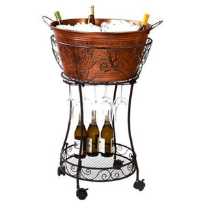 Cubo enfriador de bebidas vintage martillado al por mayor, cubo de hielo de acero inoxidable, cubo de vino de metal para fiestas al mejor precio - Product Image 5