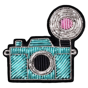 Handmade Luxury Fashion Brooch Crown Heart Brooch Embroidery with Bullion Wire Bead Handcrafted <b>Pin</b> for Clothing Accessory - Product Image 6