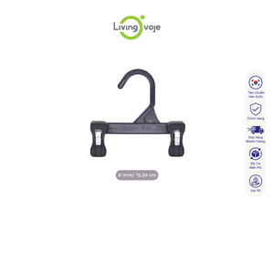 SB TECH Lot de 10 cintres souples pour vêtements, 10 pouces, en PP moulé par injection, avec pinces et patins en caoutchouc, type crochet, gain de place - Product Image 2