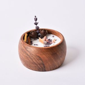 Recipiente para velas de madera de alta demanda para el hogar, bodas, festividades, elegante contenedor para velas de masa para mesas de restaurantes y cafeterías - Product Image 3