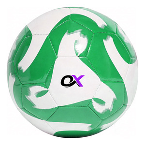 Ballon de football en cuir PU cousu à la machine Oxva Industries, taille 5, durable, personnalisable avec votre logo pour l'entraînement - Product Image 6