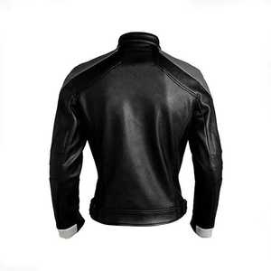 ชุดคอสเพลย์นักขี่มอเตอร์ไซค์สีดำ Furat Leathers แจ็คเก็ตหนังวัวแท้สำหรับผู้ชาย กันลมและระบายอากาศได้ดี เหมาะสำหรับฤดูหนาว - Product Image 2