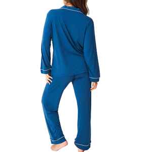 Conjunto de Pijama de Lujo para Mujer, Ropa de Dormir de Algodón Suave y Cómoda de Primera Calidad, Pijama de Dos Piezas, Venta al Por Mayor de Moda - Product Image 5