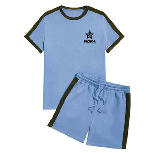 2026 Custom <b>Track</b> Suits for Men Men's <b>T</b> Shirt Set Summer Short Sleeve Tops and Breathable Casual Running Set Fashion Men's Suits - Product Image 1