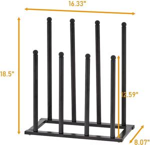 Organisateur de rangement pour chaussures en métal et bois, multi-niveaux, gain de place, étagère de rangement pour placard - Product Image 4