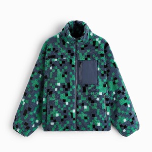 Chaqueta de invierno para hombre hecha a medida, de forro polar, con cremallera completa, cuello alto, cortavientos, ajuste regular, exterior de poliéster, venta al por mayor - Product Image 1