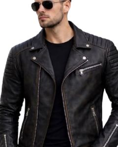 เสื้อแจ็คเก็ตหนังผู้ชาย 100% PU หนังเทียม สำหรับฤดูหนาว แขนยาวเต็มตัว แบบลำลอง สีพื้น ย้อมสีธรรมชาติ เป็นมิตรกับสิ่งแวดล้อม ระบายอากาศได้ดี บริการ OEM - Product Image 5