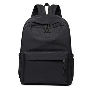 Unisex <b>Nylon</b> Casual <b>Backpack</b> With Arcuate Shoulder Strap Lightweight Softback Below 22L Zipper Closure Daily Use - Product Image 1
