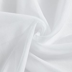 2-Piece 54W X 84L Inch Long White Semi-Sheer Voile Window Curtain Grommet <b>Panels</b> <b>Light</b> Filtering for Bedroom & Living Room - Product Image 5