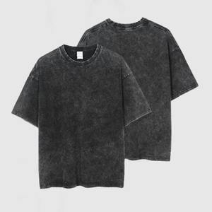 Bearfit High Quality Black Custom Manufactured Acid Wash Cotton Soft <b>T</b>-<b>Shirt</b> Round Neck Short Sleeve <b>Men</b> Street Wear <b>t</b>-<b>Shirt</b> - Product Image 2