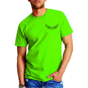 Camiseta Roja de Manga Corta con Cuello Redondo para Hombre, con Logotipo de Alas Estampado, de Algodón Jersey, Corte Casual, Largo Regular - Product Image 3