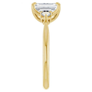 แหวนหมั้นเพชรทรงมรกตและทรงหยดน้ำ 14k ทองคำขาว พร้อมใบรับรอง IGI ความใส VS1 สำหรับผู้หญิง - Product Image 3