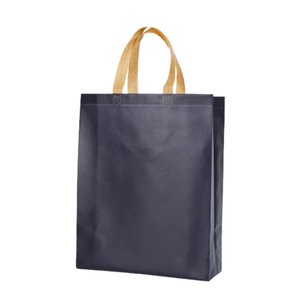 Huahao Recycled Letter Pattern <b>Foldable</b> Reusable Non Woven Handled Shoulder Closure Medium Shopping <b>Bag</b> for Supermarket - Product Image 5