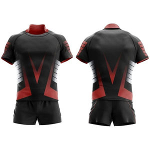 Ensemble d'uniformes de rugby sur mesure grande taille, design sublimation personnalisé avec logo, pour un look tendance - Product Image 5