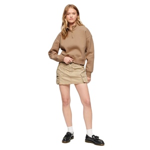 เสื้อสเวตเชิ้ตผู้หญิงคอปกแบบซิปครึ่งตัว ดีไซน์ใหม่สำหรับฤดูหนาว ถักนิตติ้ง ทรงหลวมไหล่ตก ไซส์ปกติ คุณภาพสูง เป็นมิตรต่อสิ่งแวดล้อม - Product Image 2