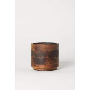 Vase en bois artisanal élégant à des fins décoratives, collection bambou et bois - Product Image 5