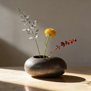 Minimalist <b>Ceramic</b> Tabletop <b>Vase</b> With Matte Finish 8-16 Inches Height 8-12in Width Exquisite Durable Design - Product Image 2