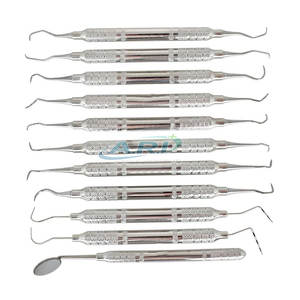 Kit de Instrumentos de Profilaxis, Herramientas de Higiene Dental para Práctica Clínica, Kit de Instrumentos de Profilaxis de Acero Inoxidable - Product Image 3