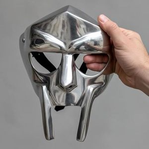 <b>MF</b> <b>Doom</b> Gladiator Mask Mad-Villain 18G Mild Steel Face Armour Medieval Hand-Forged <b>Doom</b> Mask Halloween - Product Image 1