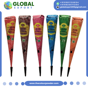 เฮนน่าสีธรรมชาติแบบกรวยและหลอด สำหรับสักชั่วคราว ปลอดภัยต่อผิว ใช้ง่าย ได้รับการรับรองจาก FDA บรรจุภัณฑ์หลากสี สนุกสนานและสร้างสรรค์ - Product Image 3