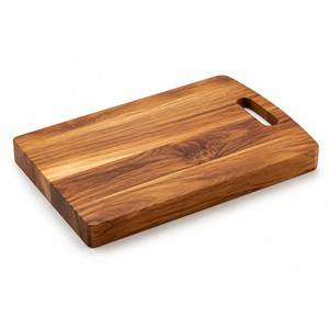 Planche à découper en bois de teck à grain apparent, taille moyenne, vente en gros |   Fabriqué à la main à Moradabad - Product Image 1