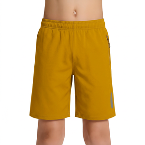 Shorts Bermuda noirs pour hommes, séchage rapide, taille élastique, vêtements de sport décontractés - Product Image 6