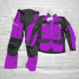 Combinaison textile imperméable 100% approuvée CE pour moto pantalon et veste de course de bonne qualité pour le tourisme équipement de moto grande taille - Product Image 2
