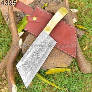 Handmade Cleaver Chef <b>Knife</b> With <b>Bone</b> <b>Handle</b> for Slicing Kitchen Tools Vegetables Cleaver <b>Knives</b> - Product Image 1