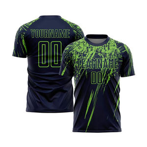 Venta al por mayor de camisetas de fútbol deportivas transpirables, personalizadas, sublimadas e impresas, producto nuevo de diseño moderno. - Product Image 3