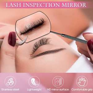 Espejo de Pestañas con Iluminación y Aumento 3X para Estudio de Cosmética Moderno, Diseño Elegante para Habitación Glam - Product Image 2