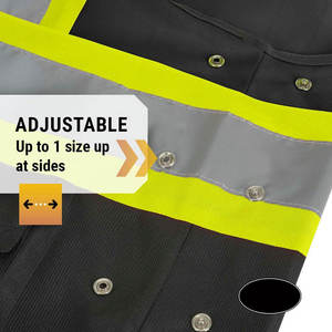 Chaleco de Seguridad Reflectante de Verano para Topógrafos, de Algodón Transpirable e Impermeable, Ropa de Trabajo de Alta Visibilidad, ODM, Tallas Grandes, Certificado BS - Product Image 3