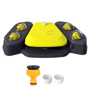 Distributore automatico multifunzionale di colore blu-giallo per animali domestici 1 pz fontanella d'acqua per cani - Product Image 3