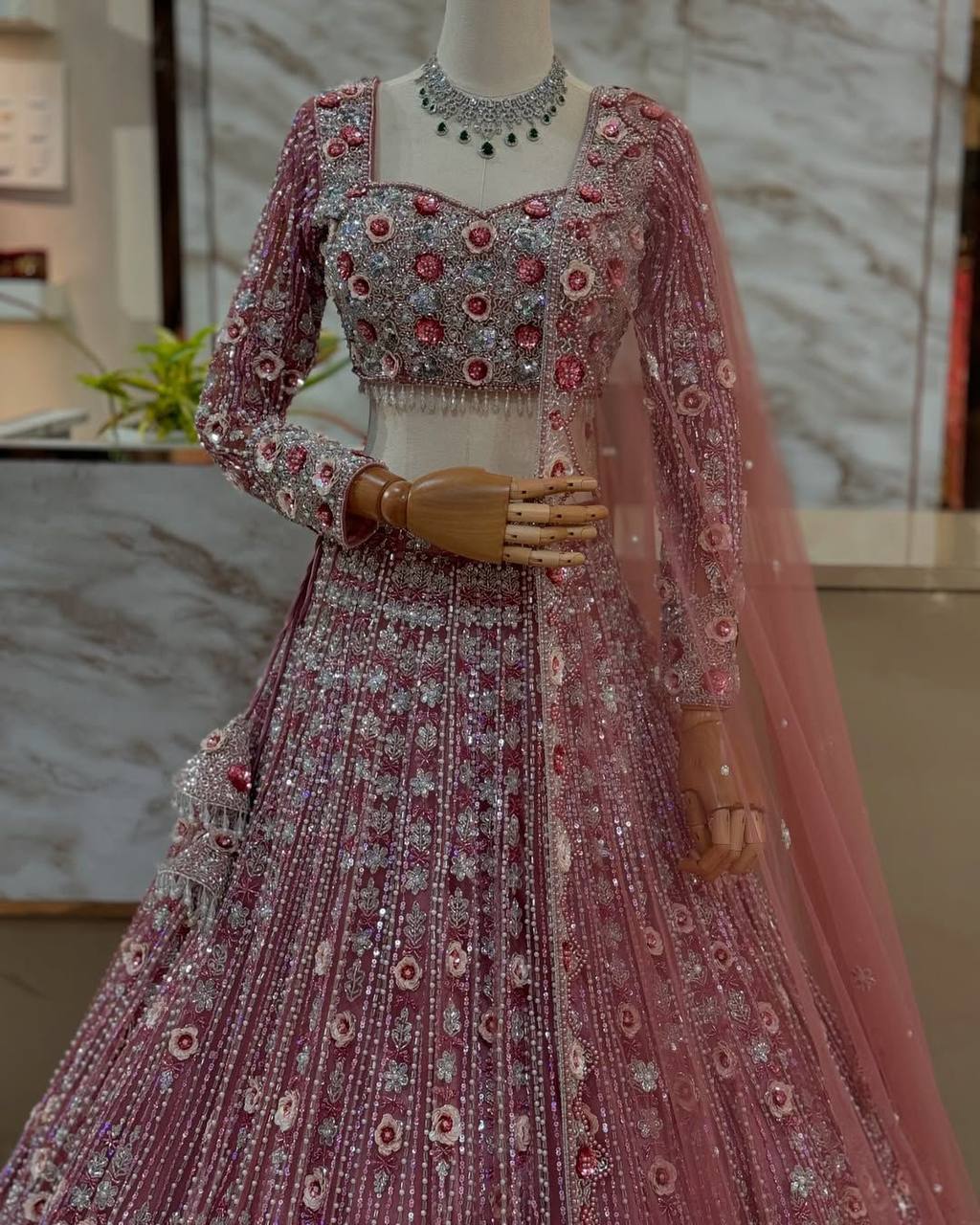 strapless open back dress Designer Party Wear Look Lehenga – Mantra Gujarat main image 0