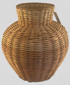 Jarrón Decorativo Tejido a Mano con Hierro Natural y Ratán, con Textura Rústica para Decoración Moderna del Hogar - Product Image 2