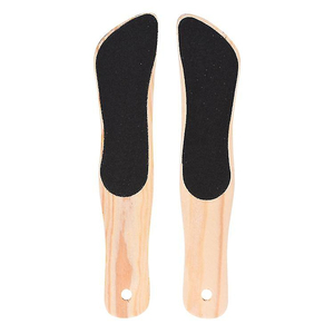 Râpes à talons les plus tendance, lavables, en papier abrasif, manuelles, pour salon de beauté, en bois, pour éliminer les peaux mortes des pieds - Product Image 1