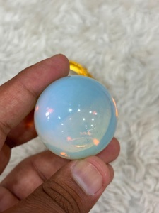 ลูกแก้วอาเกตลายลูกไม้สีครีมส้มและสีเทาที่มีลวดลายซับซ้อน ขัดเงาเป็นรูปทรงกลม พร้อมลวดลายตกแต่งที่โดดเด่น - Product Image 2