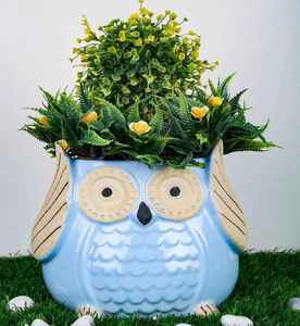 Maceta de Cerámica Ecológica Hecha a Mano con Forma de Búho, Mini Maceta para Suculentas, 2 Pulgadas, Decorativa para Interiores, Regalo - Product Image 2