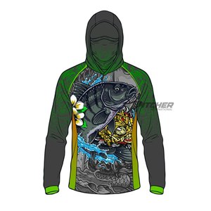 Camisa Larga de Pesca Impermeable de Secado Rápido y Protección UV al por Mayor, de Spandex/Poliéster, Ropa de Moda para Adultos, Fabricante Exportador - Product Image 3